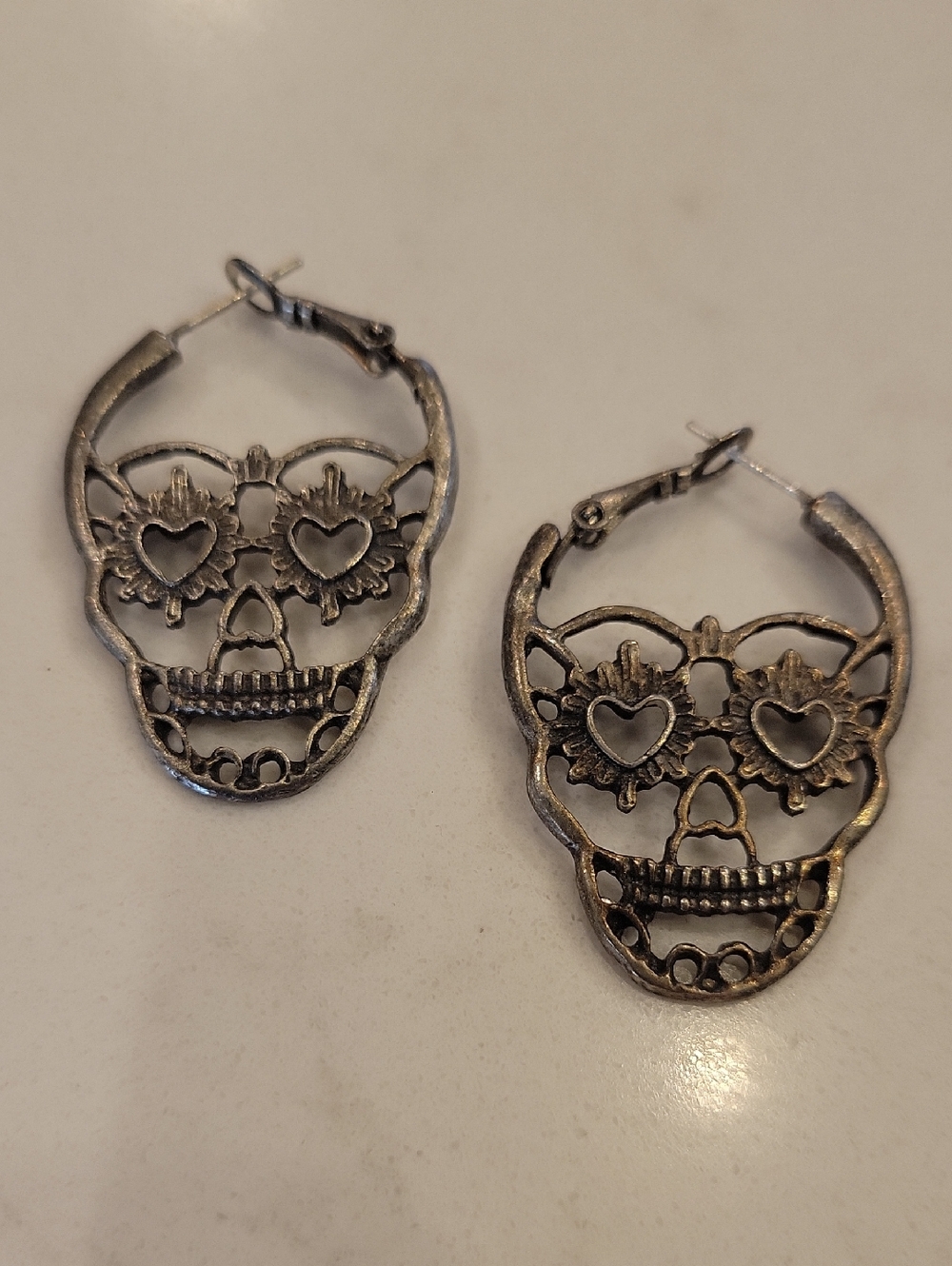 Dawn Of The Dead Skull Earrings